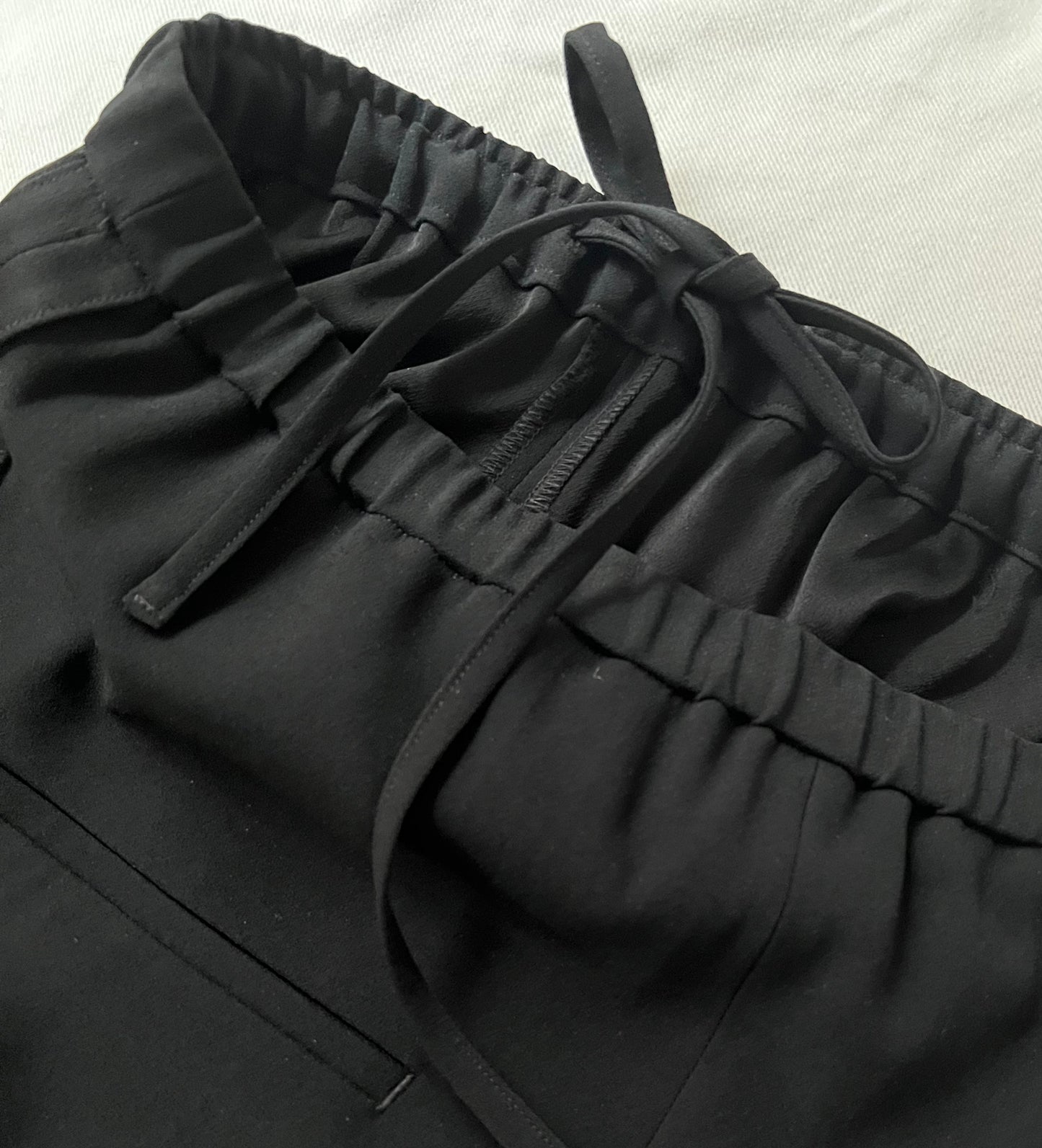 【NEW】Satin Georgette Sideline Drawstring Pants