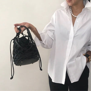 *sold out  multi-way mesh bag mini [Black × Dark Navy]　