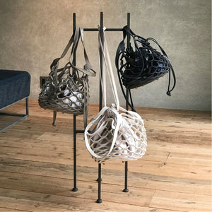 [Restock] multi-way mesh bag mini [Mocha (Gray Beige) x Light Gray Beige]