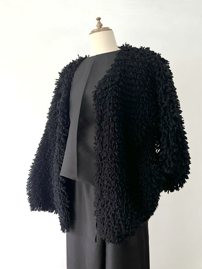 【Limited Stock】Cashmere Mixed Loop Knit Jacket