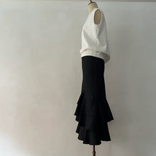 画像をギャラリービューアに読み込む, * sold out  e&amp;c.-dm-SK9003 French Linen Raffle Skirt