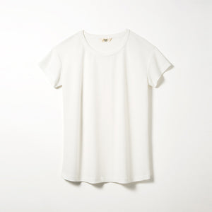 Crew Neck T-shirts with Pockets (Off-white)