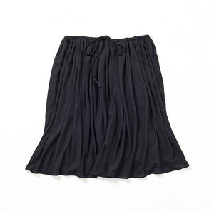 *残りわずか　Knee Length Flared Skirt (Black)