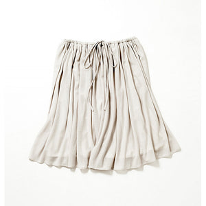 *ラスト1点　Knee Length Flared Skirt (Pale Gray)