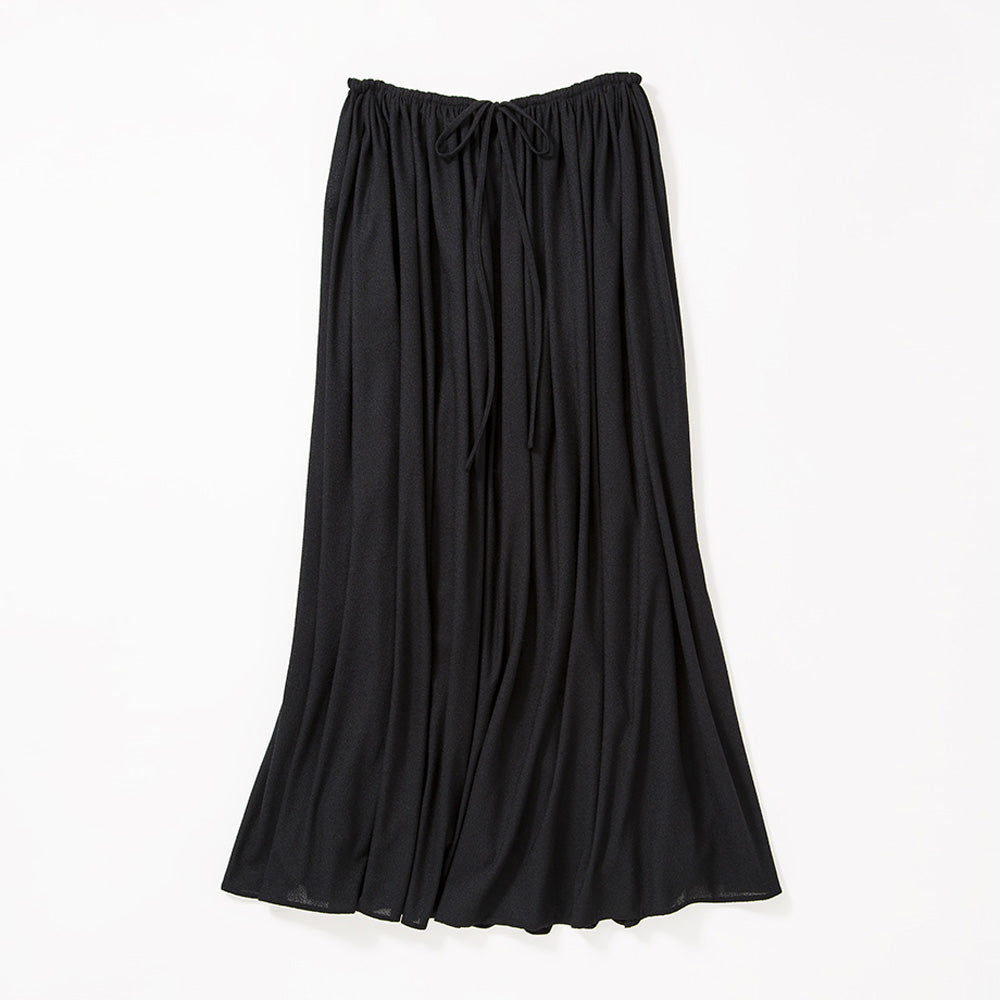 *sold out Maxi Length Flared Skirt (Black)